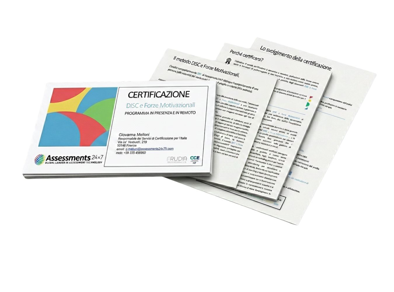 programma de certificazione DISC E FORZE MOTIVAZIONALI